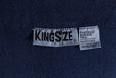 "KING SIZE" 7XL navy laceup shirt
