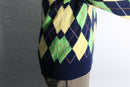 “Polo by Ralph Lauren” argyle check cotton cashmere knit