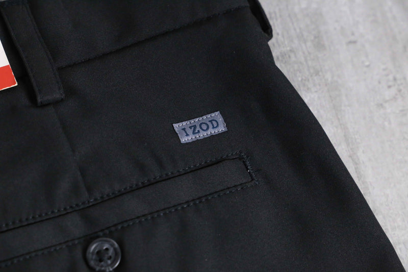 "IZOD" dead stock black slacks short pants