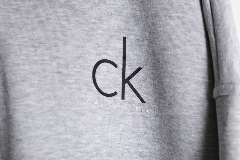 "Calvin Klein Jeans" high neck silhouette half zip sweat