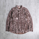 side lace total pattern velour shirt