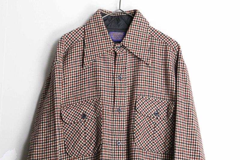 70s “PENDLETON” wool check shirt