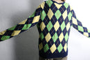 “Polo by Ralph Lauren” argyle check cotton cashmere knit