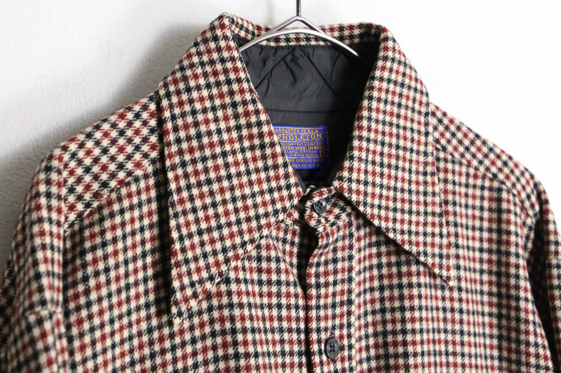 70s “PENDLETON” wool check shirt