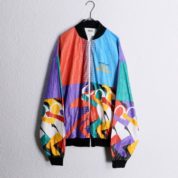 1990s all over pattern tyvek jacket