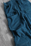 2000s emerald green corduroy cargo pants