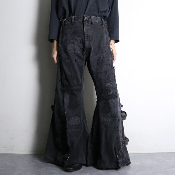 "Re:make" rosary design flare denim