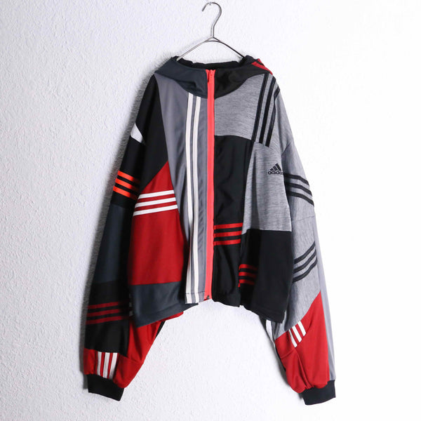 "Re:make" random track jacket hoodie