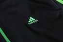 "adidas" green tone 3line track jacket