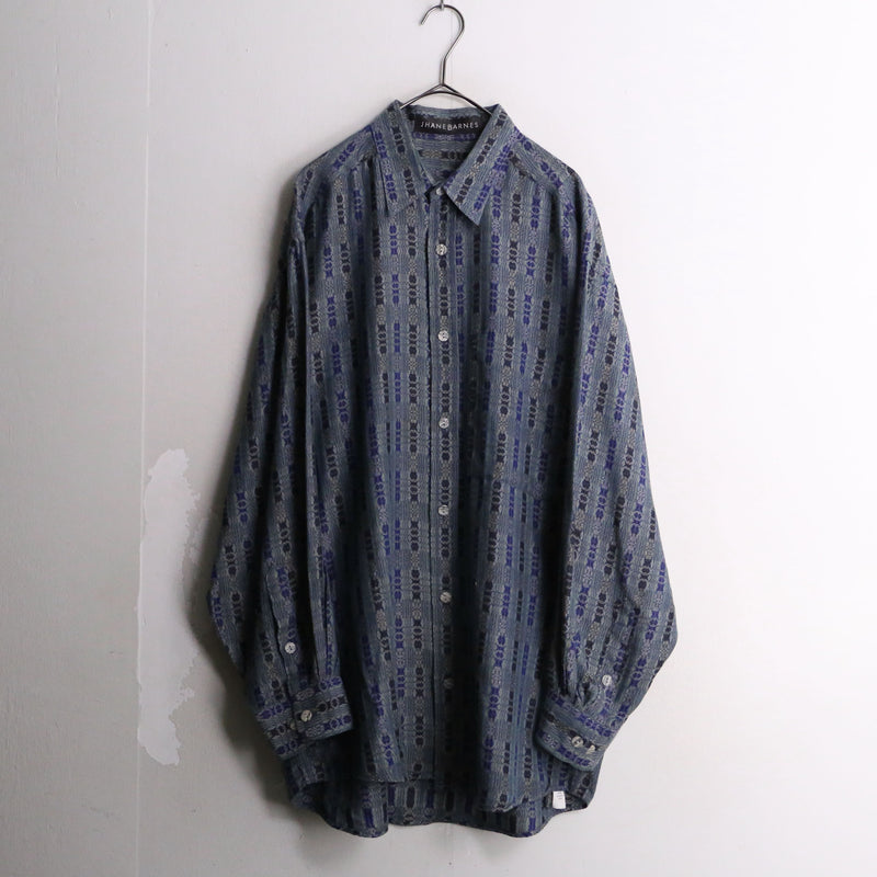 total pattern cotton L/S shirt