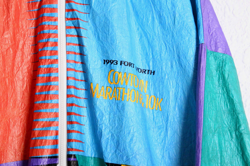 1990s all over pattern tyvek jacket