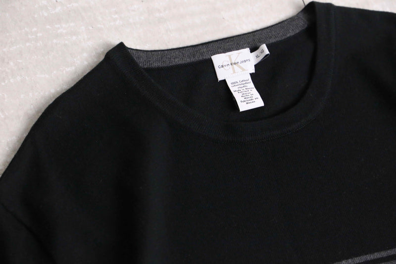 "Calvin Klein" black color S/S sweat shirt