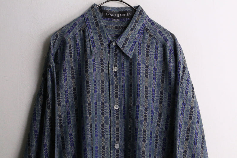 total pattern cotton L/S shirt