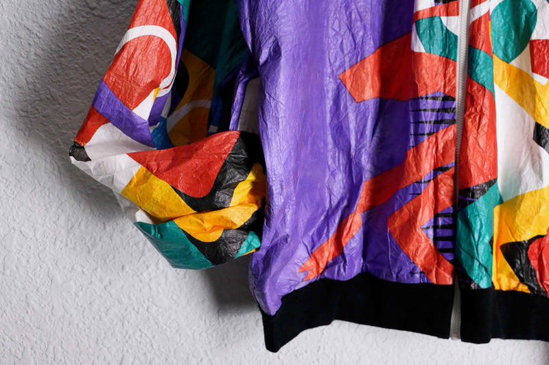 1990s all over pattern tyvek jacket