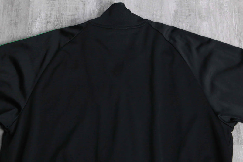 "adidas" green tone 3line track jacket