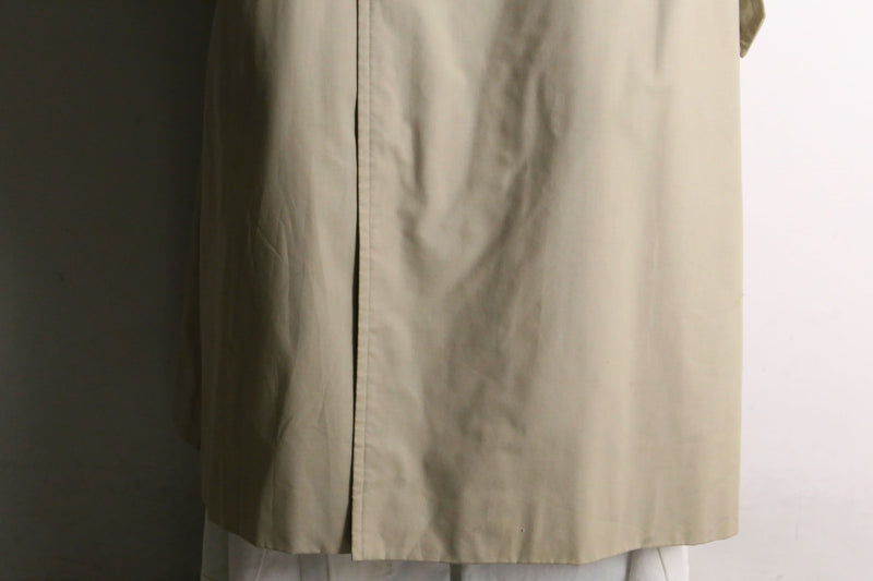 "Burberry's" natural beige long trench coat