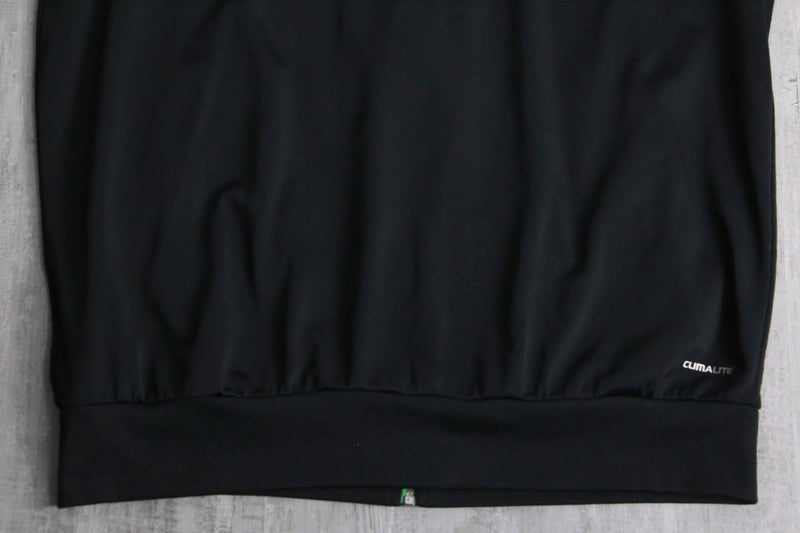 "adidas" green tone 3line track jacket