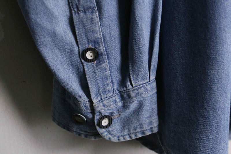 Tyrolean design denim shirt