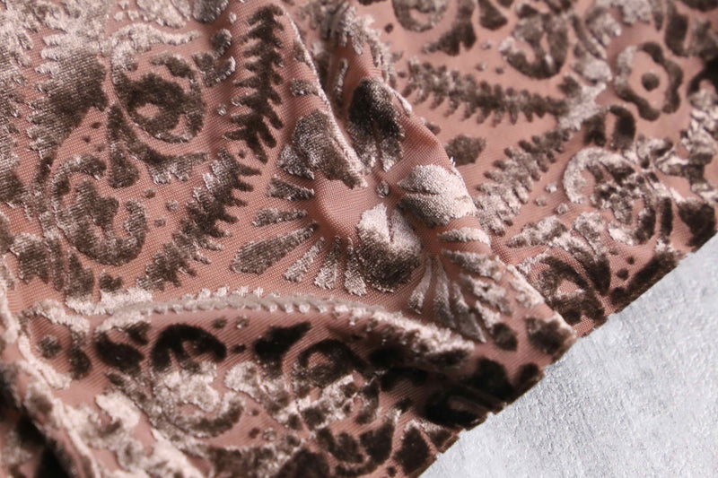 side lace total pattern velour shirt