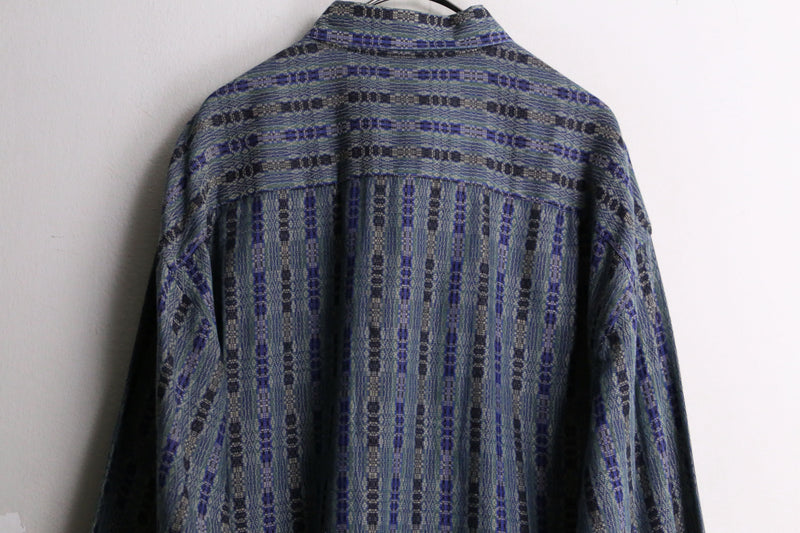 total pattern cotton L/S shirt