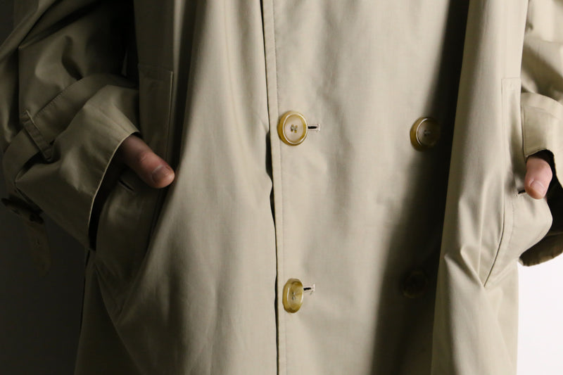 "Burberry's" natural beige long trench coat