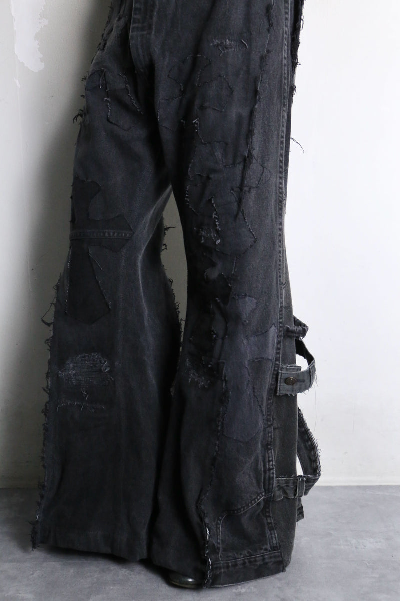 "Re:make" rosary design flare denim