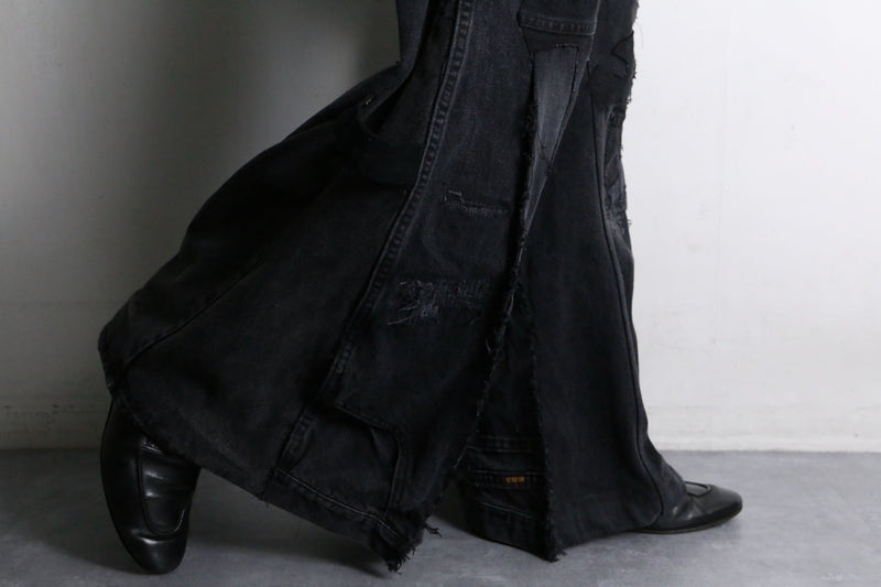 "Re:make" rosary design flare denim