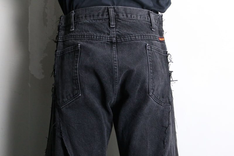 "Re:make" rosary design flare denim