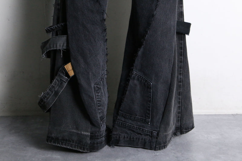 "Re:make" rosary design flare denim