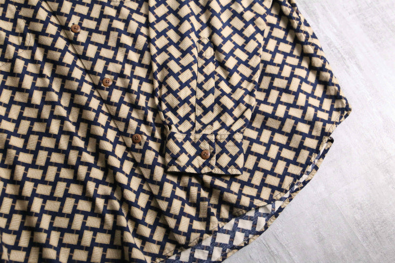 “claiborne” total pattern rayon shirt