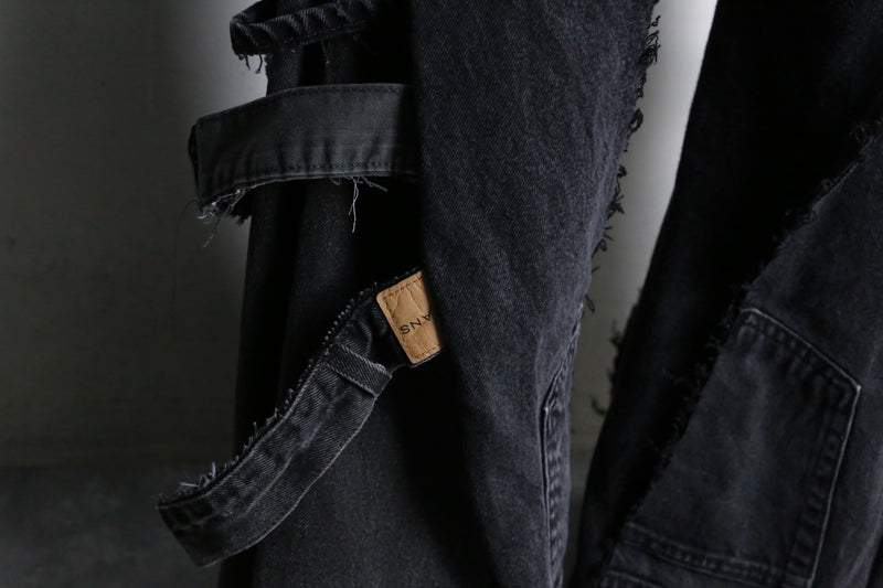 "Re:make" rosary design flare denim