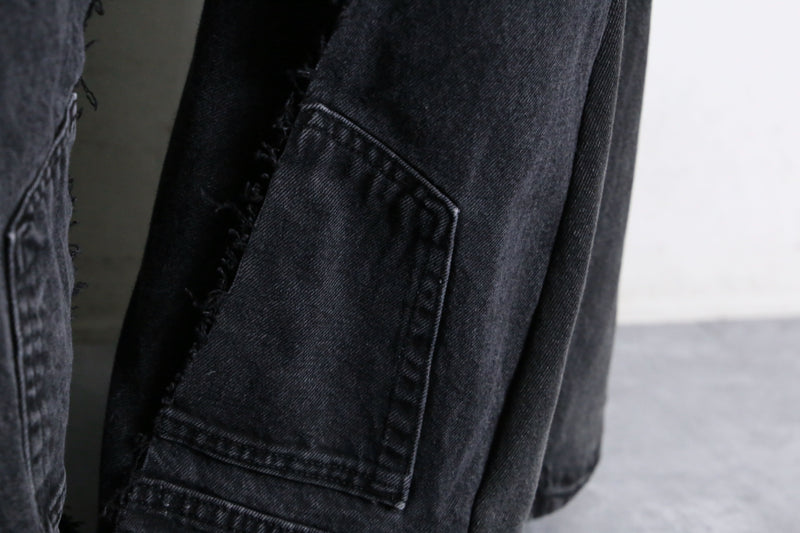 "Re:make" rosary design flare denim