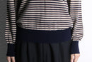 “Ermenegild Zegna” wool border V-neck knit