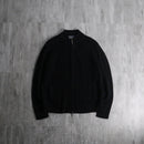2000s double-zip drivers rib knit