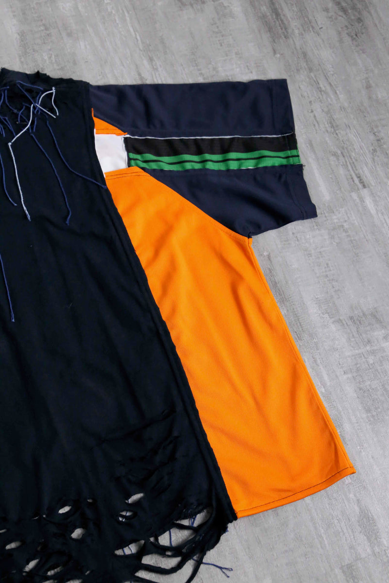 ''Re:make''docking multicolored boro Tee
