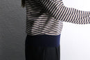 “Ermenegild Zegna” wool border V-neck knit