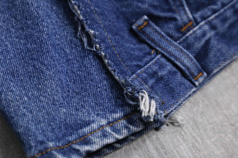 "Re:make" side docking flare denim