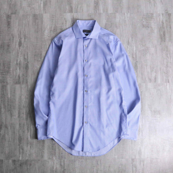 “Calvin Klein” sax blue stripe dress shirt