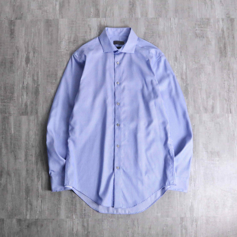 “Calvin Klein” sax blue stripe dress shirt