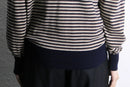 “Ermenegild Zegna” wool border V-neck knit