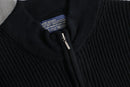 2000s double-zip drivers rib knit
