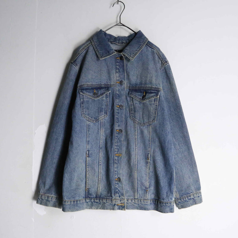 back embroidery design denim jacket