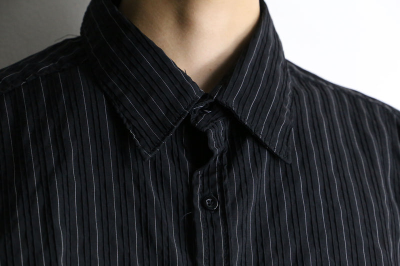 black stripe dress L/S shirt