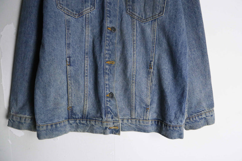 back embroidery design denim jacket