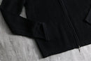 2000s double-zip drivers rib knit