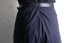 ”Burberrys” navy wide trousers