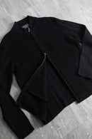 2000s double-zip drivers rib knit