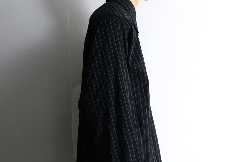 black stripe dress L/S shirt