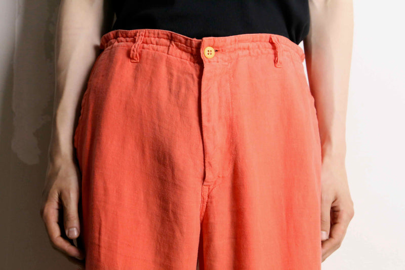 salmon pink straight easy pants