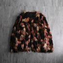 2000s mulch color faux fur jacket